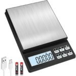 Digital Kitchen Scale, [5kg/0.1g] Diyife Rechargeable Food Scale