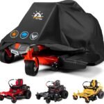 Zero Turn Mower Cover - Zero-Turn Lawn Mower Covers Waterproof & Heavy Duty, 600D Outdoor Universal Fit Mower Cover with Storage Bag for Greenworks, EGO, Craftsman, Husqvarna, Honda and More