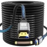 4K HDMI Cable 30m, High Speed HDMI 2.0 Cord 4K@60Hz 18Gbps, Ultra HD,Ethernet Audio Return,Video 4K,1080p,3D,Arc, HDR Compatible with Xbox,PS5/PS4,HDTV,Laptop ect(Silver)