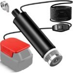 Cordless Water Pump for Milwaukee M18 18V Battery, 30L/min Flow Electric Submersible Pump, 120W 12V Transfer Pump with 4M Cable,Portable Utility Pump for Garden Pool Hot Tub Aquarium