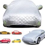Hail Protector Car Cover – 5-Layer Car Cover for Hail Protection, Waterproof All-Weather Protection – Snowproof, Windproof, UV Fits Hatchback, Sedan & SUV