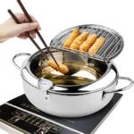 Deep Fryer Pot, 28cm/4.2L Japanese Style Tempura Frying Pot
