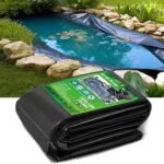 Heavy Duty Pond Liner 3 x 4m | 24Mil Thick HDPE Waterproof Membrane for Outdoor Fish & Koi Ponds, Garden Waterfalls & Backyard Water Features, Supports up to 1900L（500Gallon