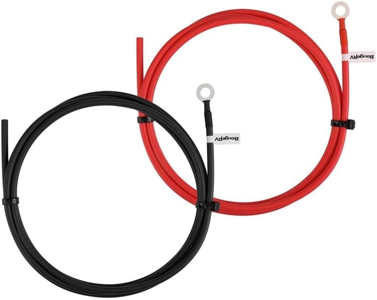 41fQ2BwU33L._AC_ BougeRV 10AWG Solar Extension Cable 8 Feet for Controller to Battery