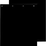 Buyers Products RC30PPB 24 x 30 Inch Black Polymer Mud Flaps, 2 Pack