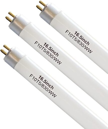 16" F10T5/830/L Fluorescent Light Bulb,T5 10W Warm White Bulbs,G5 Base-3PCS