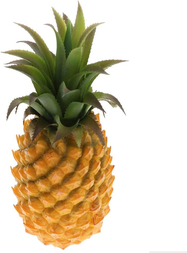 51o5k3r+8sL._AC_SL1000_ Yarrkc 12" Large Artificial Pineapple Fruit Ornament, Fake Pineapple Display High Simulation Dummy Fruits Vegetables Studio Photo Prop for House Party Decor