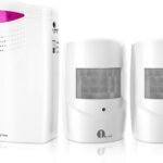 1byone Driveway Alarm Wireless Outside, 1 Receiver 2 Infrared Sensors
