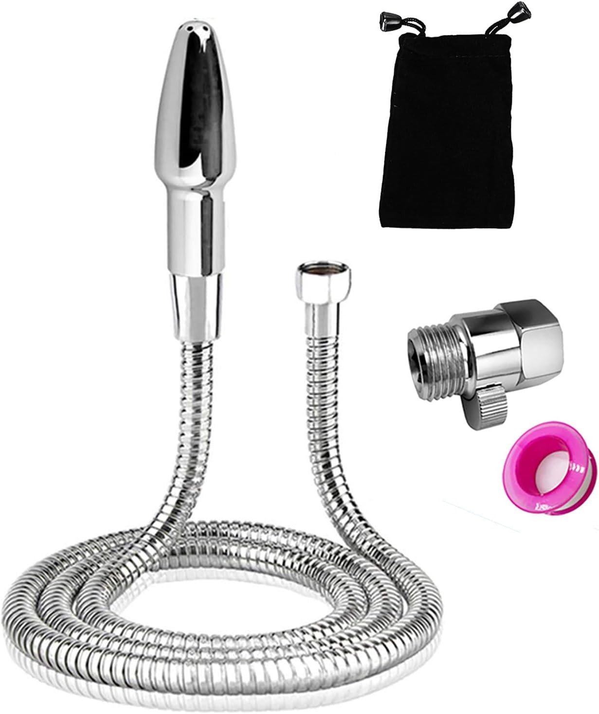 61D2q0b7F3L._AC_SL1500_ Deep Cleaning Enema Kit - Shower Douche Cleansing System, Regulator and 59inch Hose