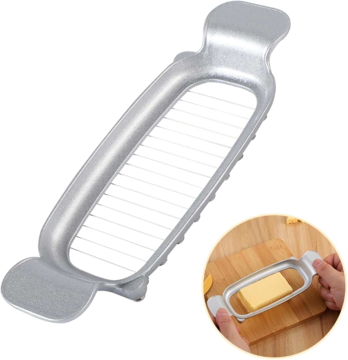 61FwrlhdO2L._AC_SL1500_ Butter & Cheese Slicer Cutter,Suitable for Block Cheese, Butter, and Soft Fruits, and Dishwasher Washable