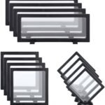 12 Pcs 3D Floating Frame Display Case, Challenge Coin Display Stand Holder Frames Transparent PE Jewelry Storage Box Large Suspension Frames for AA Medallions, Medal, Medallion, Stamps (Black)