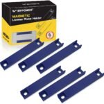 WFPOWER 6 Pack Magnetic License Plate Holder, Blue Temp Tag Holder for Car