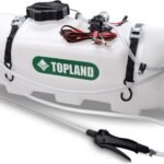TOPLAND 60L 12V ATV Weed Sprayer Tank with Broadcast Spray White