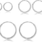 limerencia G23 Titanium Slim Huggie Hoop Earrings, Hypoallergenic