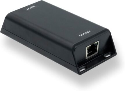 24V Passive PoE Injector, DC-Powered Gigabit, 30W