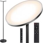 OUTON LED Dimmable Uplighter Floor Lamp with Remote & Touch Control