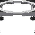 Washing Machine Stand, Multi-Functional Adjustable Furniture Carrier, Stainless Steel Heightening Bracket, Universal Carriage for Dryer Washing Machine and Refrigerator,4 Feet,24~27cm djjxqa