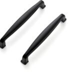 Ravinte Matte Black Pulls Kitchen Cabinet Handles 5 Inch 30 Pack | Solid Zinc Alloy, Modern Style, Drawer Pulls, With Square Base, Kitchen Cabinet Hardware...