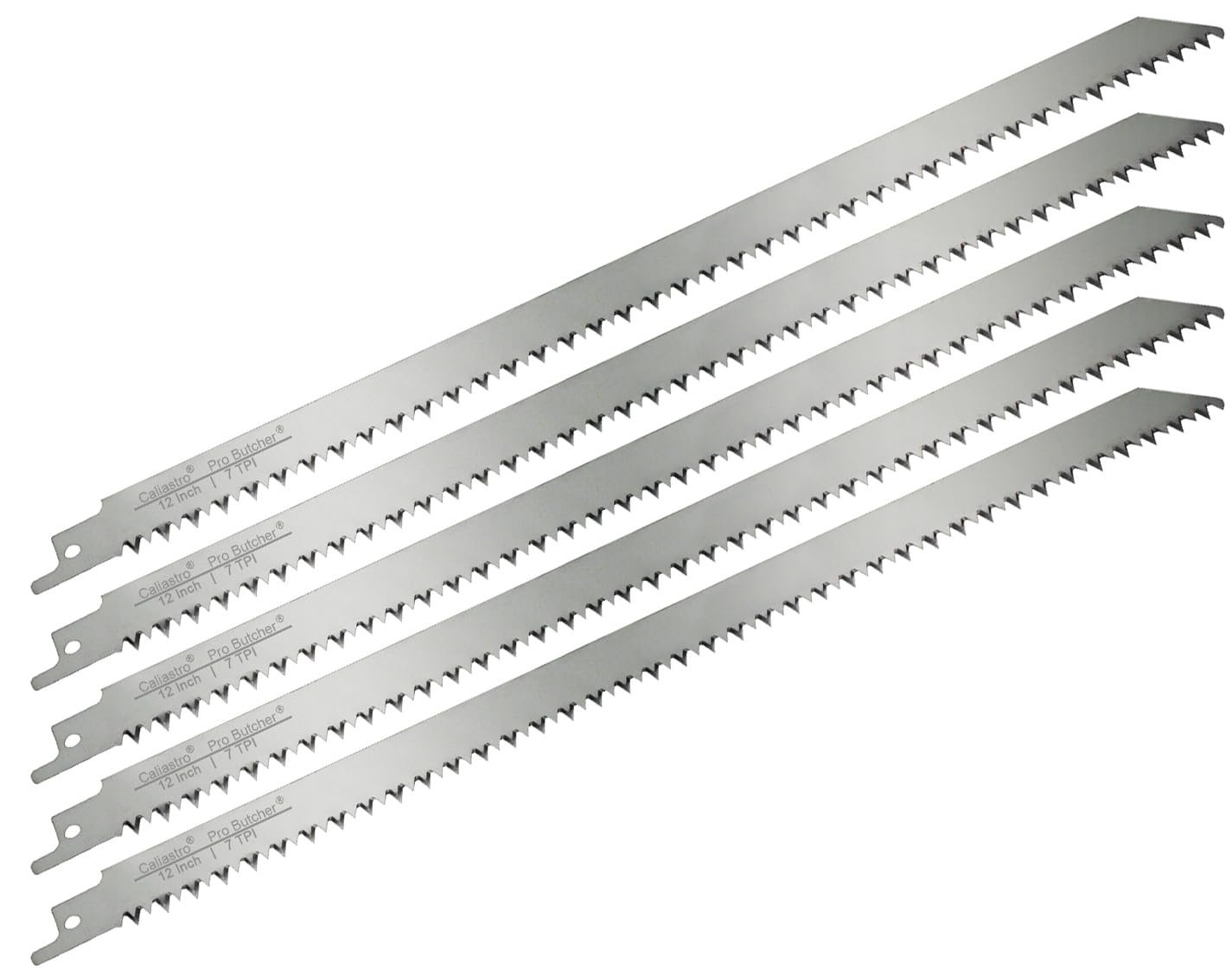 61uGAokzR0L._SL1425_ 12-Inch Stainless Steel Frozen Meat Bone Cutting Saw Blades for Reciprocating and Sawzall Saws - 5 Pack - Caliastro