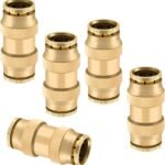 3/4" Straight Brass Union, DOT Approved Air Line Connector 5PCS