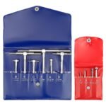 QWORK Stainless Steel Telescoping Bore Gauge Set - 1/8" to 1/2" Range and T Bore Hole Gauge Telescopic Gauge 6 Pcs 5/16" to 6"