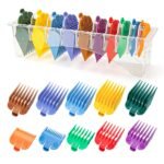 Clipper Guards Set for Most Wahl Clippers with Holder, 10Pcs, Color-coded