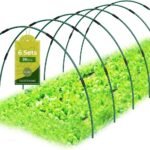 60 Pcs Garden Hoops for Raised Beds, 12 Sets of 8.5 FT Long Garden Hoops, Rust-Free Fiberglass Greenhouse Hoops Grow Tunnel for Netting, DIY Plant Support Garden Stakes for Row Cover