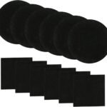 Compost Bin Filters - 12 Pack Refill Set, Round and Square