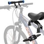 Kids Bike Seat Child Bike Seat Front Mount Toddler Bike Seat for 2-5 Years Child Bicycle Seats with Foot Pedals Compatible with All Adult Mountain Bikes