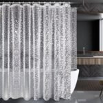 zokyer Clawfoot Tub Shower Curtain Liner, Clear Vinyl, 180x70 Inch