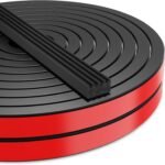 UIOCSSC 26Ft EPDM Rubber Weather Stripping Foam RV Door Seal Self-Adhesive Marine Hatch & RV Door Seal, Automotive Weatherstrip for Enclosed Trailer, Boat, Truck Bed & Home, W:0.625"; H:0.375"