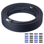 9 Conductor Speaker Wire 25 FT, 18 Gauge CCA Stranded Cable, 18AWG 4-Channel Speaker Wire and Remote Wire for Car Audio Systems, Ultra-Flex and Easy Peel Jacket, Blue