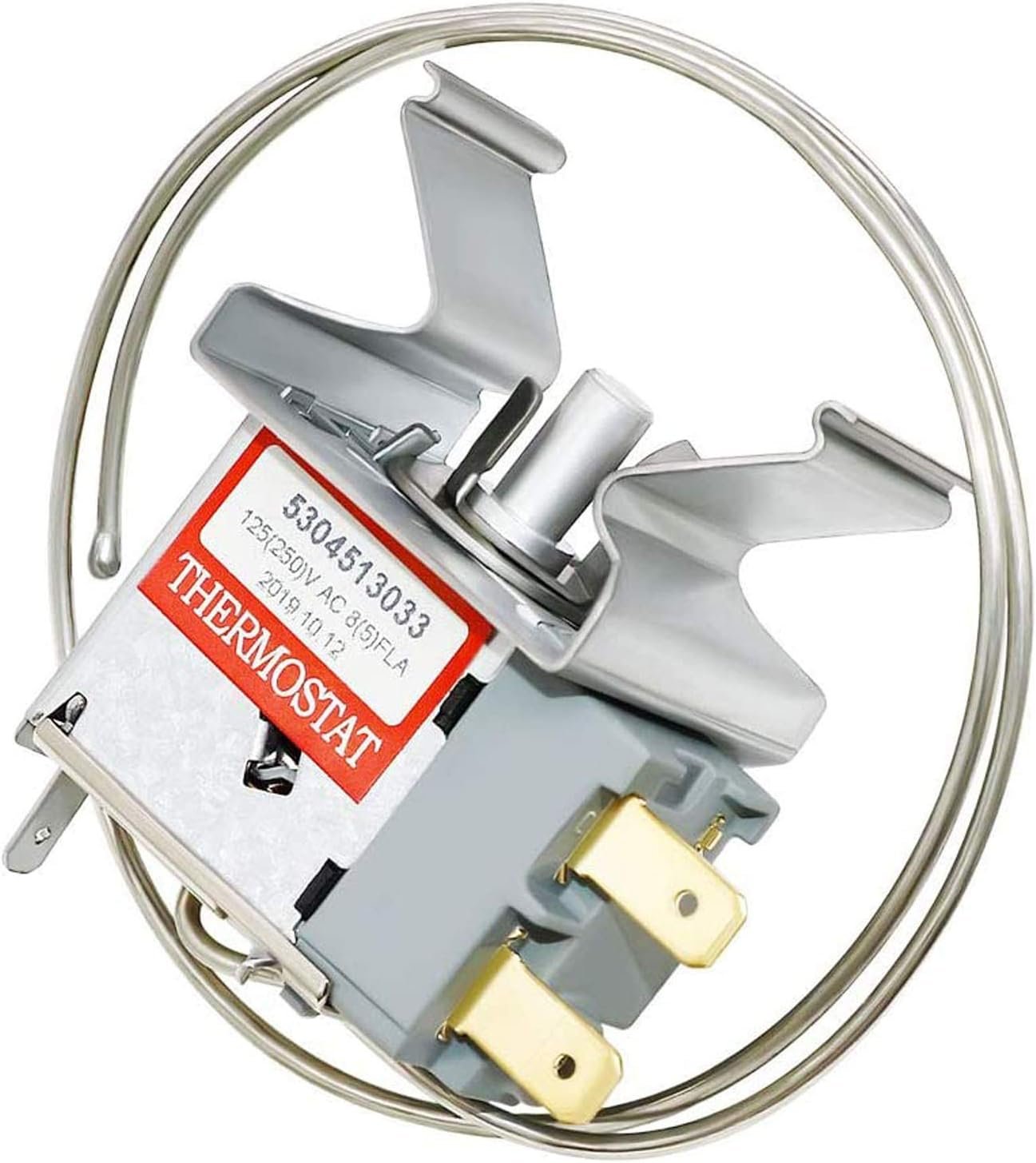 71kP52SfJdL._AC_SL1500_ 5304513033 Refrigerator Temperature Control Thermostat by Romalon Fit for Frigi-daire Kenmore Replaces 297216037 5304503436 216715200 297216033 216715201 216715203 297053873