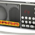 LETING FM Portable Radio with Flashlight, One-Key Search & Station Memory, Supports USB, AUX, TF Card, Rechargeable 800mAh Battery – Best Gift Idea