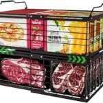 Blissify 2 Pack Expandable Freezer Basket, Stackable Large Freezer Organiser, Deep Chest Freezer Organizer Bins with Handles for Sorting Frozen Meats and Food