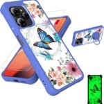 jioeuinly Case Compatible for BLU View Speed Ultra 5G Phone Case B1660V Cover [with Tempered Glass Screen Protector][Hard PC + Soft Silicone][Ring Support] [Luminous Effect] YGL-LHD