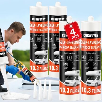 4 Count RV Roof Sealant 30 Seconds Self Leveling RV Sealant