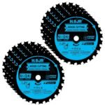 10-Pack 6-1/2 Inch 24-Tooth 5/8" Arbor Woodworking Circular Saw Blade,Framing/General Purpose Wood Cutting Saw Blade,with Non-Stick Coating - TF, 6-1/2" 24T 5/8"