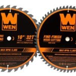 WEN BL1032-2 10-Inch 32-Tooth and 60-Tooth Carbide-Tipped Professional Woodworking Saw Blade Set, Two Pack