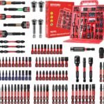 Geinxurn 98Pieces 1”/2” Impact Screwdriver Bits Set, Magnetic S2 Steel (Phillips/Slotted/Square/Torx/Hex/Security Torx) Driver Bits Tips,Impact Bit Holder and Nut Driver with Red Storage Box Case