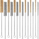 14pcs Wire Tube Cleaning Brush 12" Brass Stainless Steel Engine Brush Set