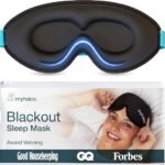 MyHalos® Sleep Mask for Men and Women, 3D Blackout Eye Masks for Sleep