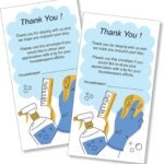 100 Housekeeping Gratitude Envelopes by Printlink - Premium 24lb White Paper Tip Envelopes for Hotel & Motel Staff - Full Color Printed Front, Easy-Seal Dry Gummed Flap - 3.5" x 6.5" - Made in USA