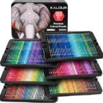 180 Coloured Pencils, Professional Drawing Set, Numbered, Soft Core Colouring Pencils for Adults Shading, Coloring, Blending and Layering