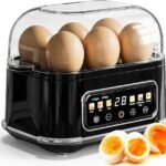 Egg Cooker, Boiler Rapid Electric Egg Steamer with 6 Eggs Capacity