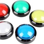 EG STARTS 5X Arcade Buttons 60mm Dome 2.36 inch LED Push Button with Micro Switch for Arcade Machine Video Games Console