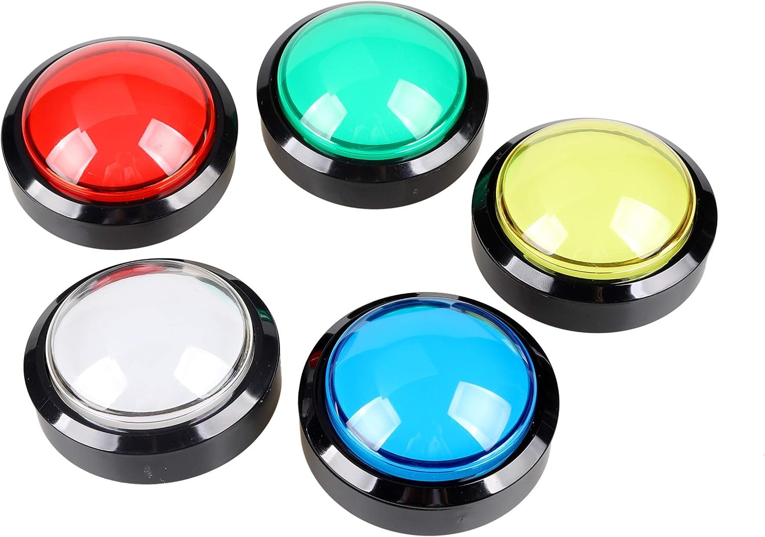 81x7d2dxNQL._AC_SL1500_ EG STARTS 5X Arcade Buttons 60mm Dome 2.36 inch LED Push Button with Micro Switch for Arcade Machine Video Games Console