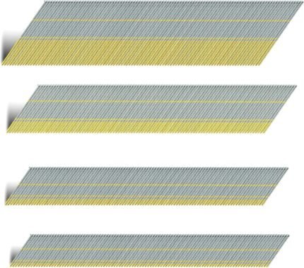 15 Gauge 34-Degree Angled Galvanized Finish Nails, 1200-Pack