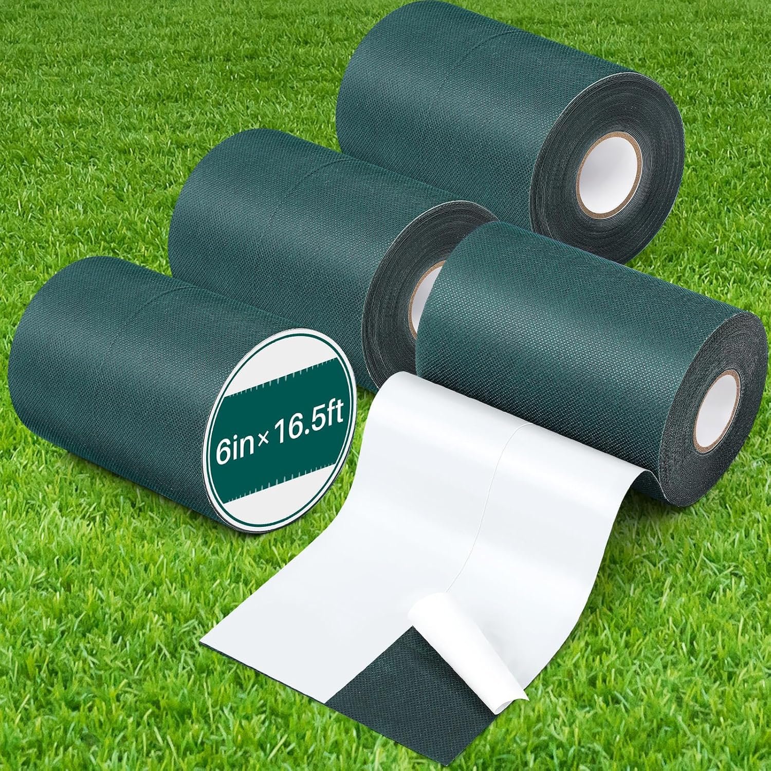 91z5hRgk8lL._AC_SL1500_ Gersoniel 4 Rolls Turf Tape 6 in x 16.5 ft Artificial Grass Seam Tape