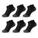 6/24Pairs Ankle Athletic Running Socks Cushioned Breathable Low Cut Sports Tab Socks For Men And Women